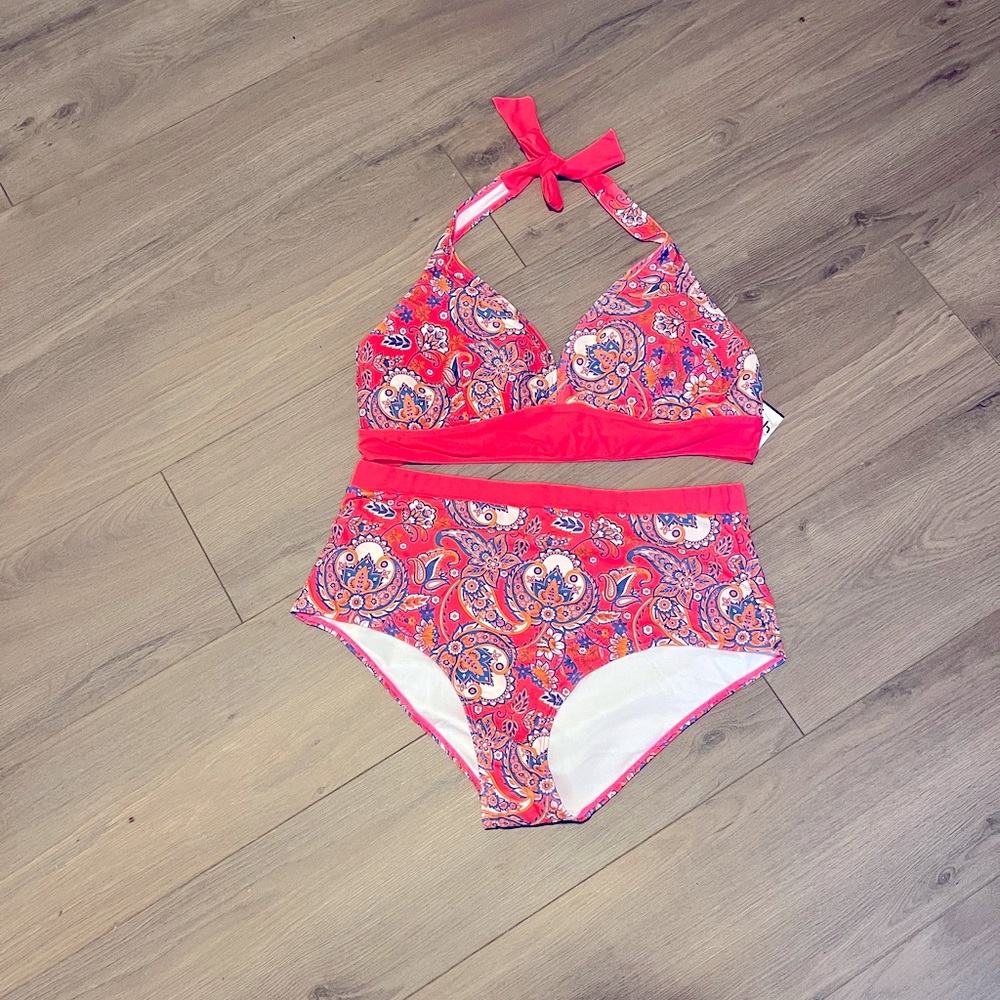 Vibrant Paisley Bikini Set